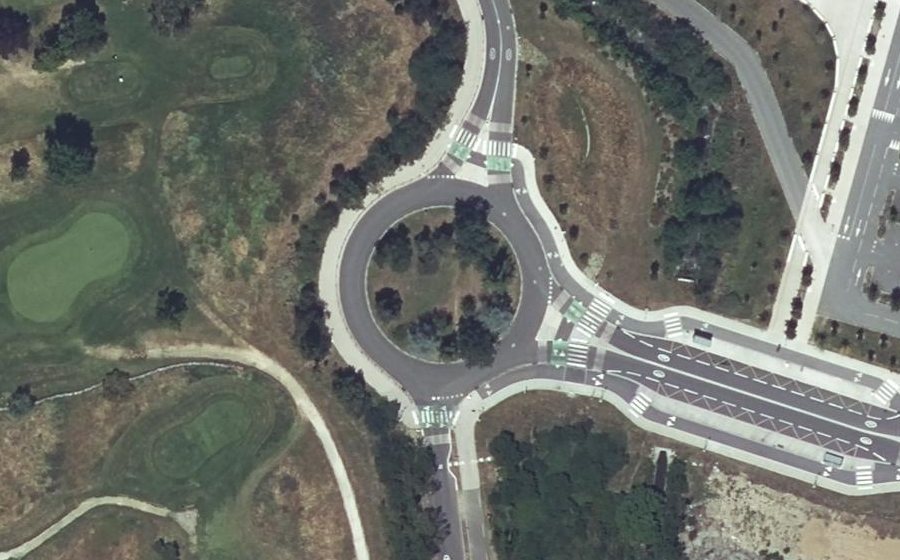 Vue aérienne du Rond-point anonyme n°8599787