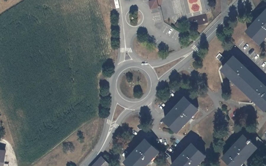 Vue aérienne du Route des Marantins