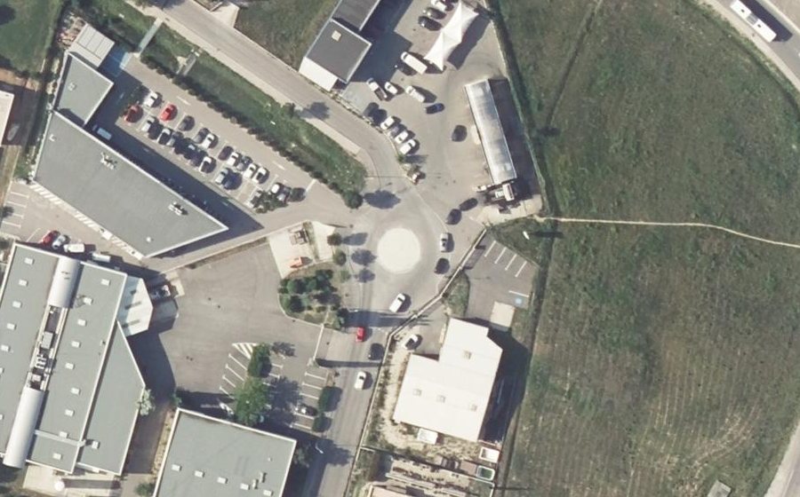 Vue aérienne du 4e Rue