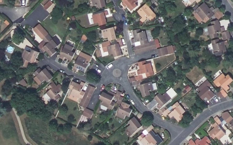 Vue aérienne du Allée des Agates