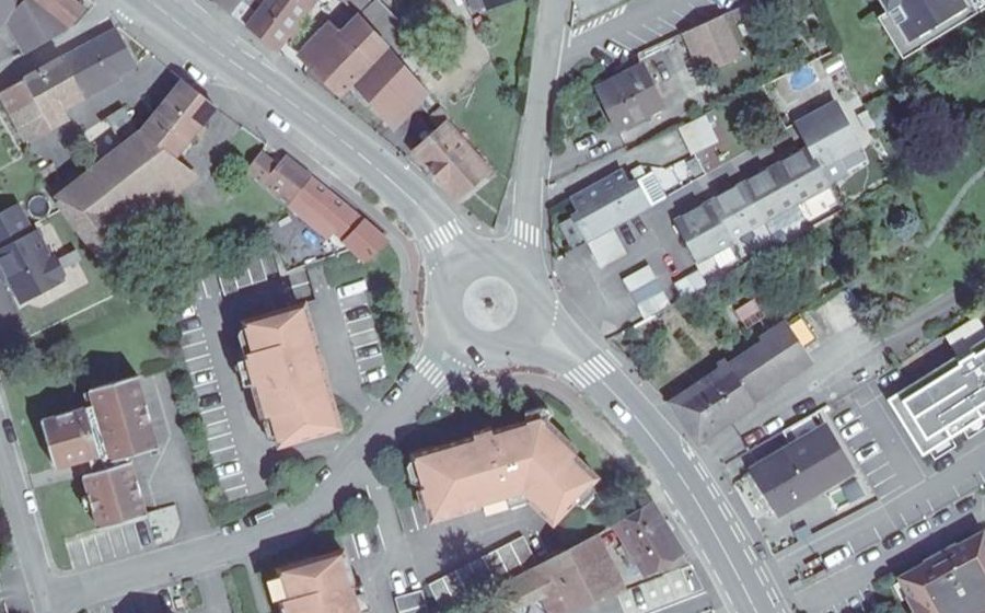 Vue aérienne du Rue du Général de Gaulle