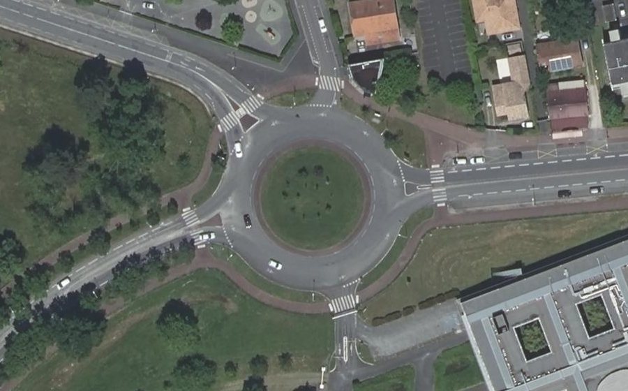 Vue aérienne du Avenue du Docteur Albert Schweitzer