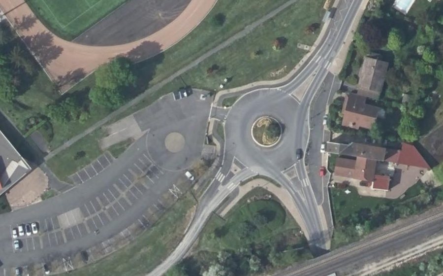 Vue aérienne du Route de Reims