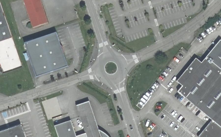 Vue aérienne du Rue Westrich