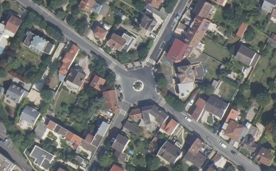 Vue aérienne du Place Eliot