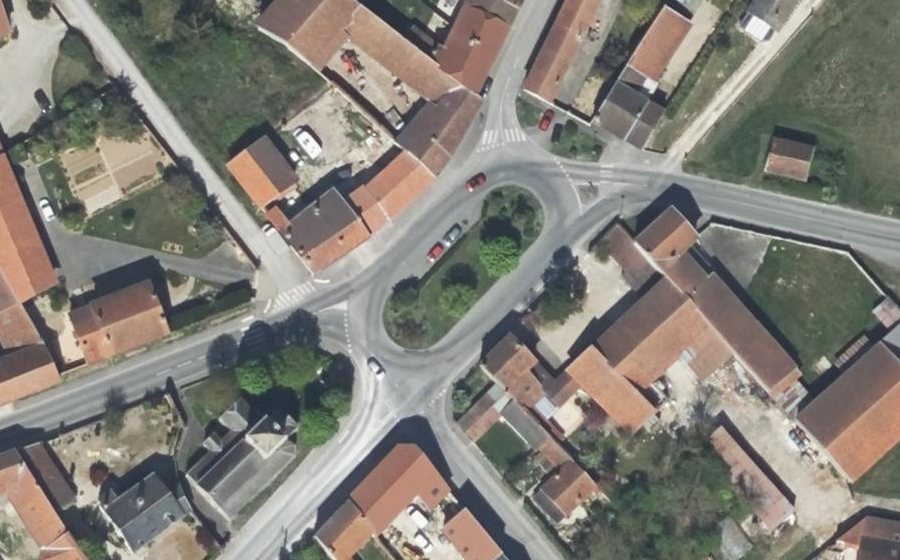 Vue aérienne du Place de l'Église