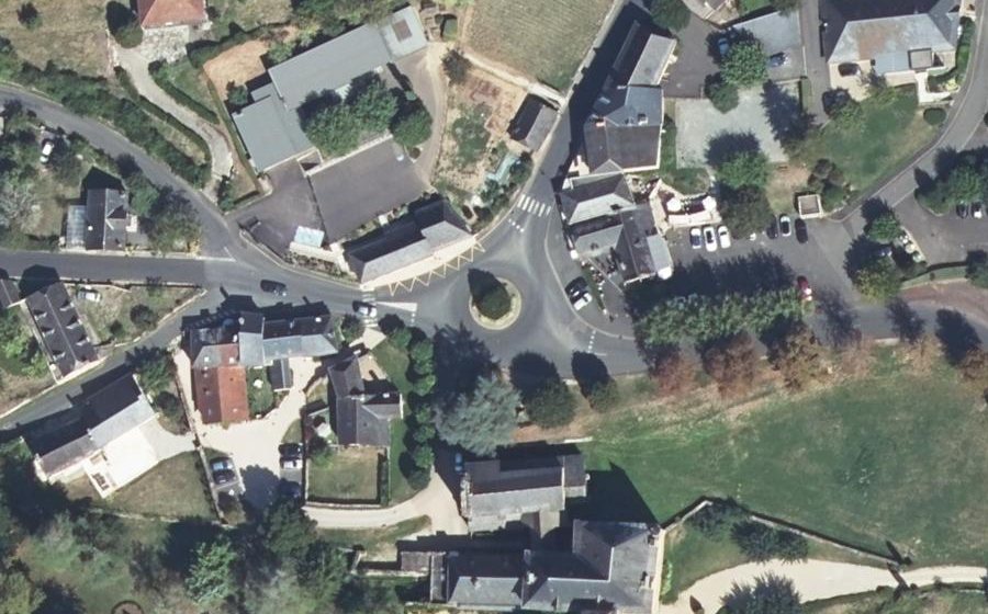 Vue aérienne du Place Godin de Lépinay