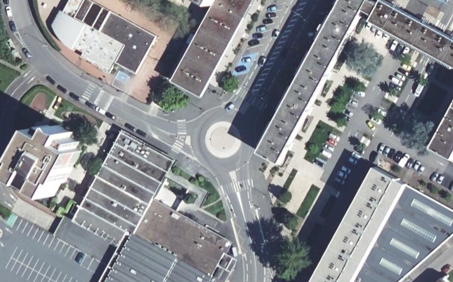 Vue aérienne du Boulevard Jean-Baptiste Clément