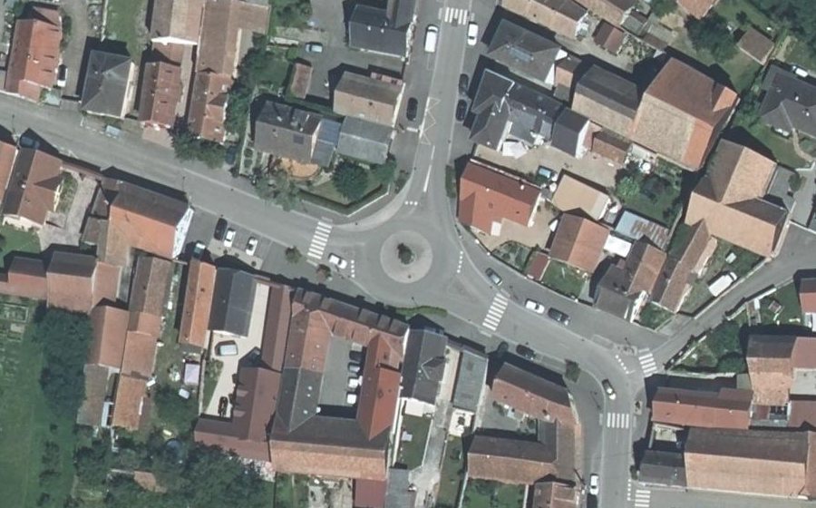 Vue aérienne du Place du Maréchal Leclerc