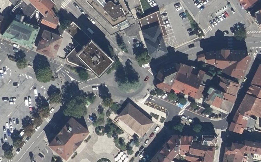 Vue aérienne du Le Rond Point