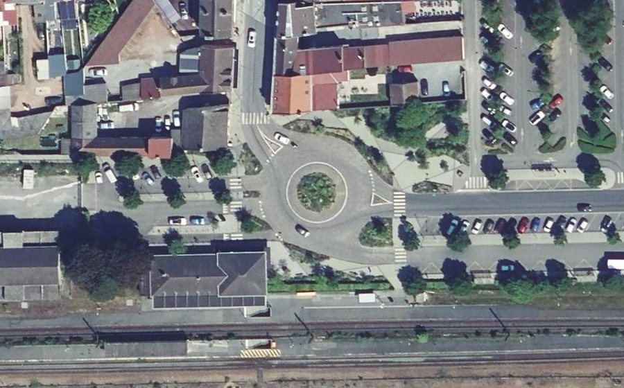 Vue aérienne du Place du Général de Gaulle