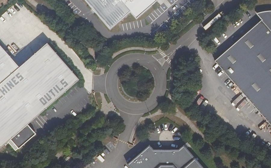 Vue aérienne du La Croix de Montmorency