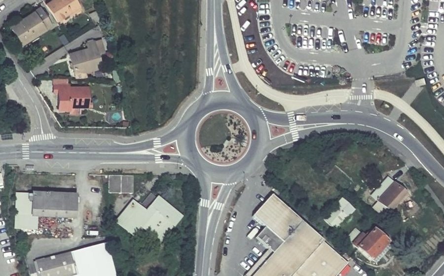 Vue aérienne du Carrefour de Saint-Jean
