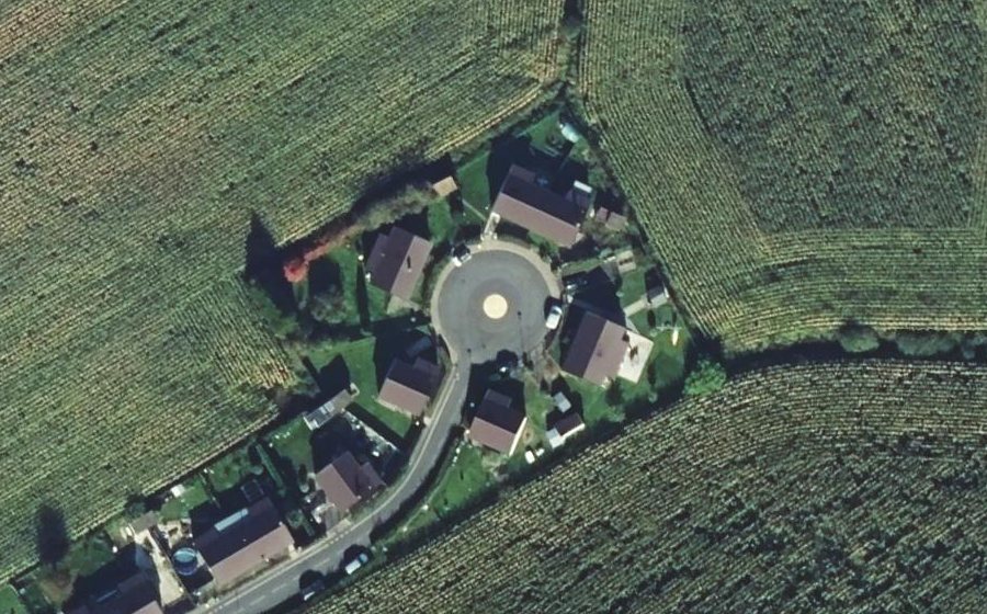 Vue aérienne du Rue de la Liberté