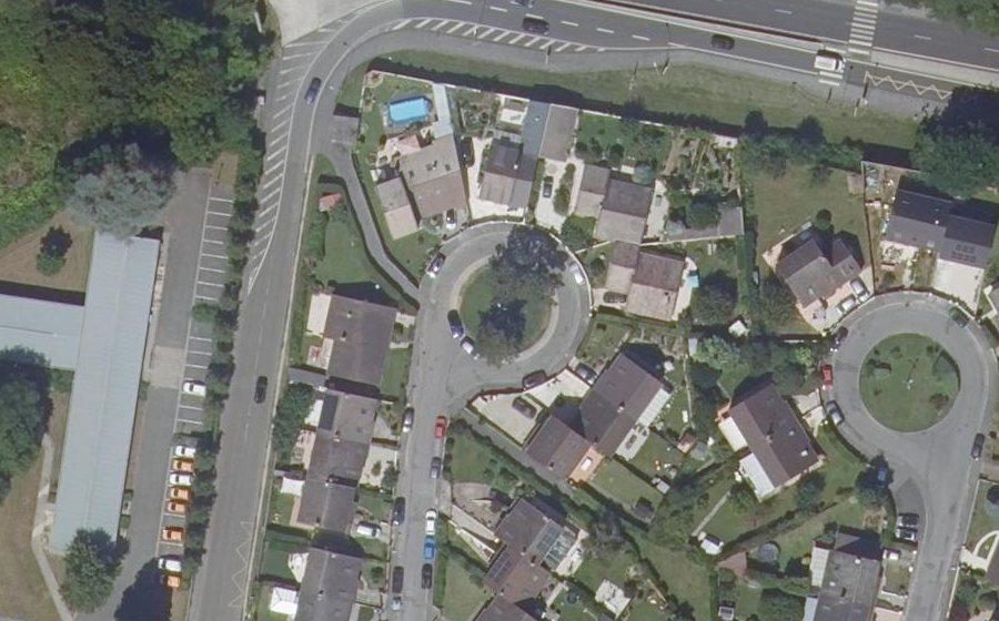 Vue aérienne du Rue des Pins Noirs