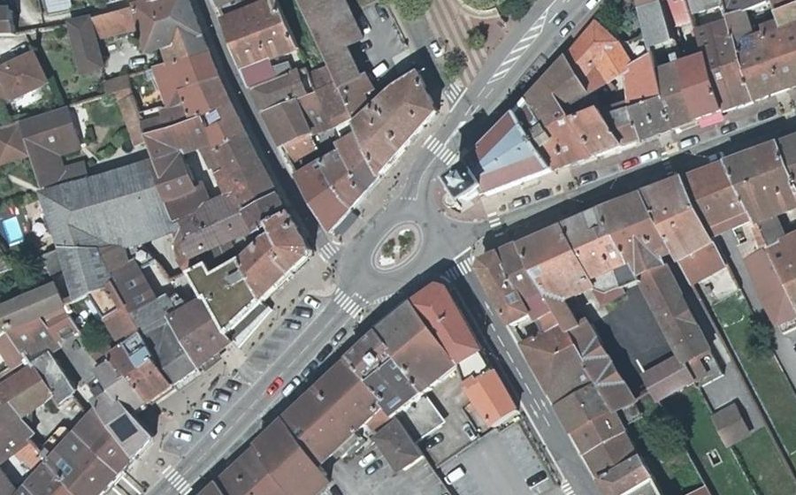 Vue aérienne du Place Vaugelas