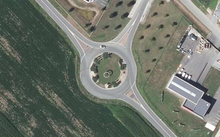 Vue aérienne du Route 716