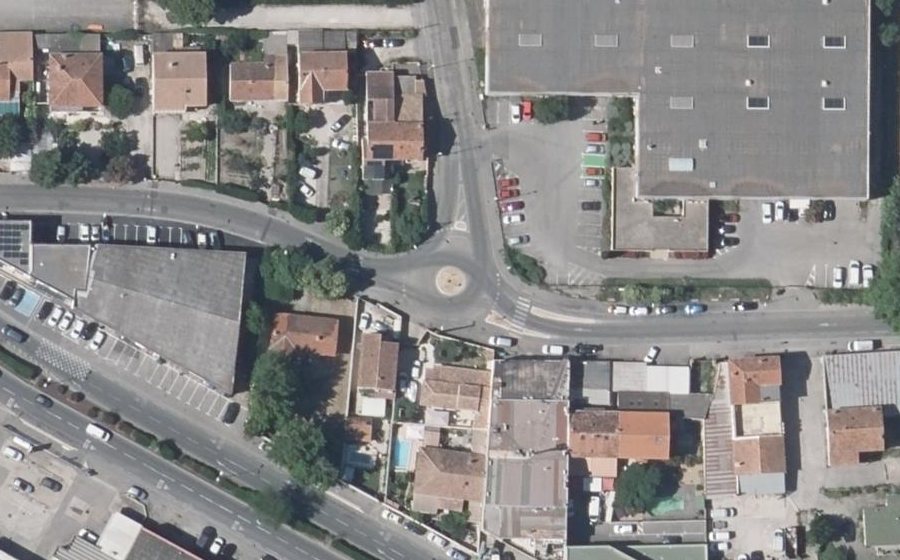 Vue aérienne du Route de Montfavet