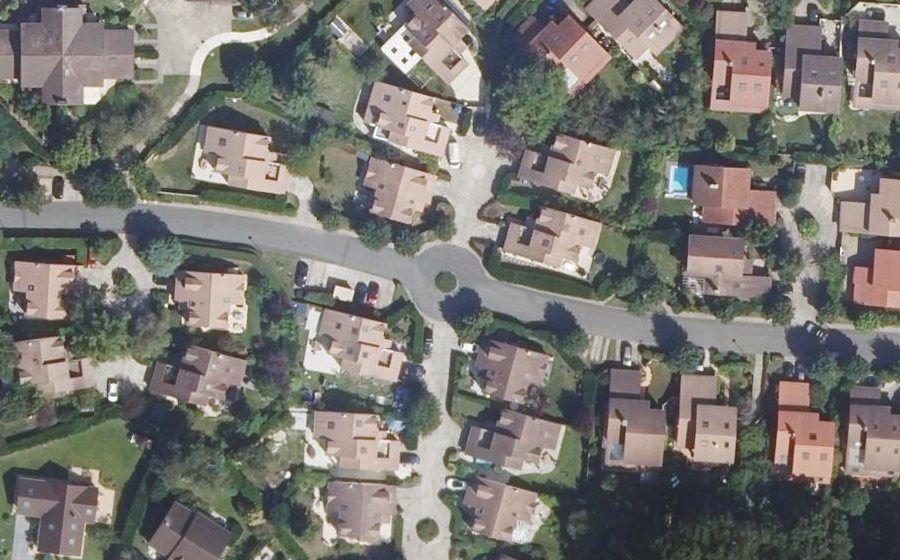 Vue aérienne du Allée de la Pièce de Terre