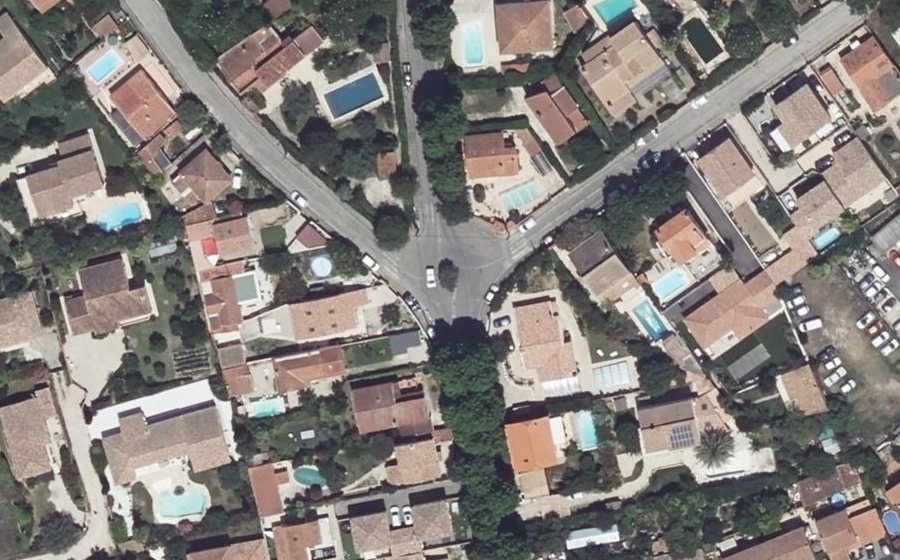 Vue aérienne du Rond-Point René Maresca