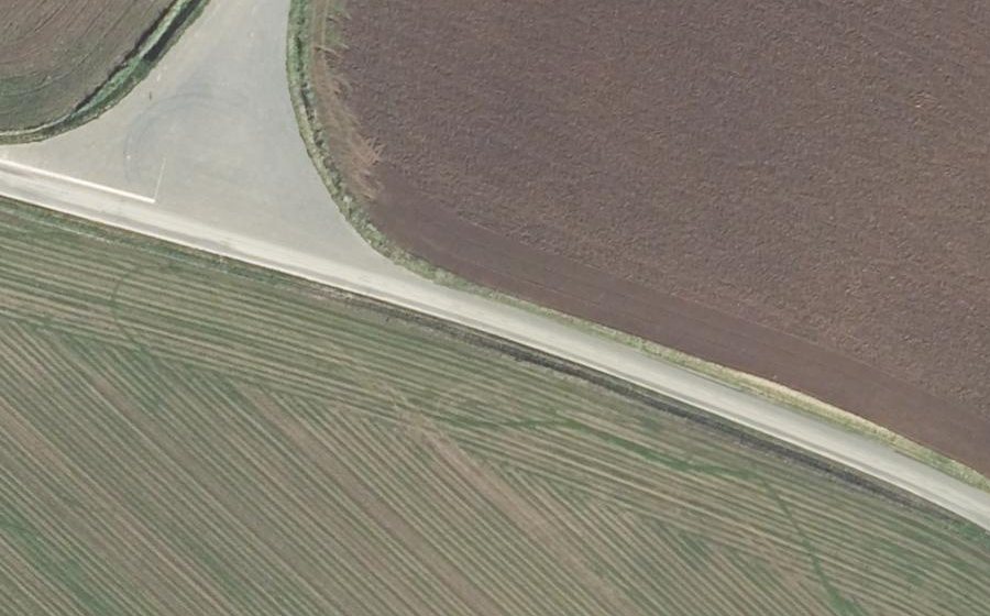 Vue aérienne du Déviation de Divion et d’Ourton