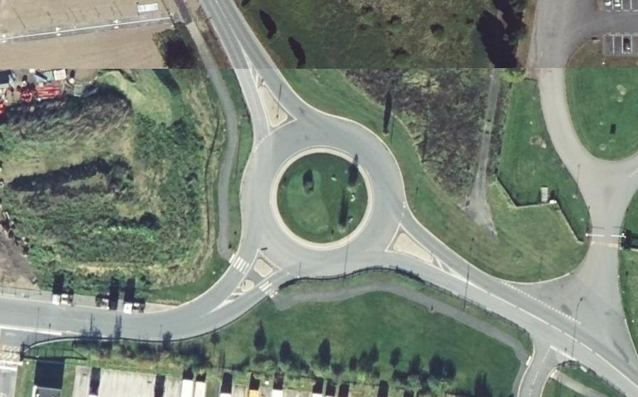 Vue aérienne du Boulevard Ouest