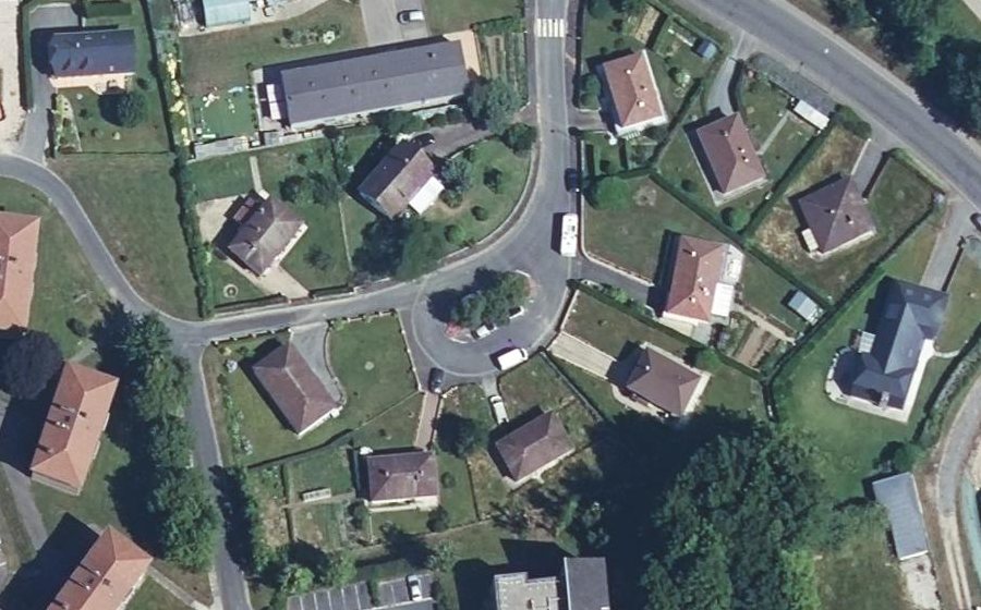 Vue aérienne du Rond-Point des Oiseaux