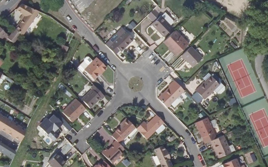 Vue aérienne du Rue des Anciens Combattants