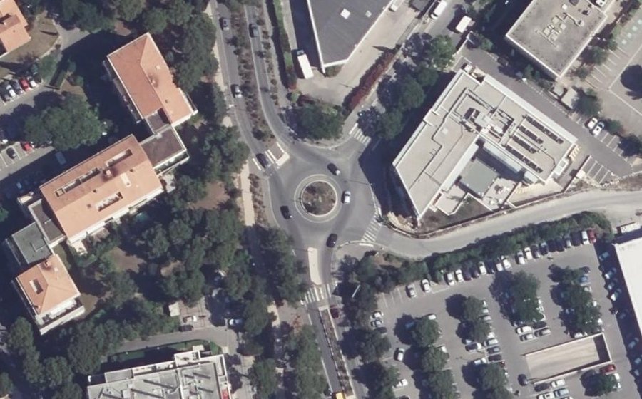 Vue aérienne du Chemin du Roy d'Espagne
