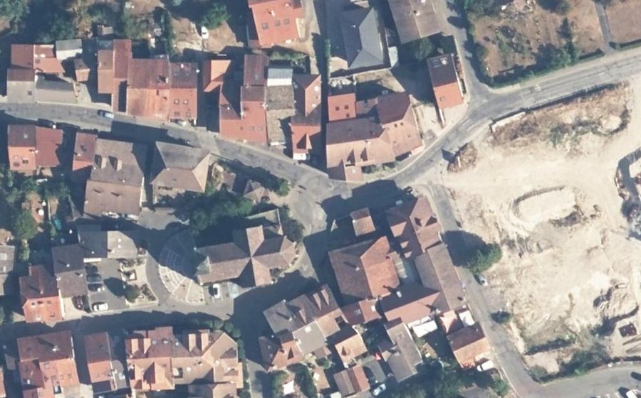 Vue aérienne du Rue des Fontaines