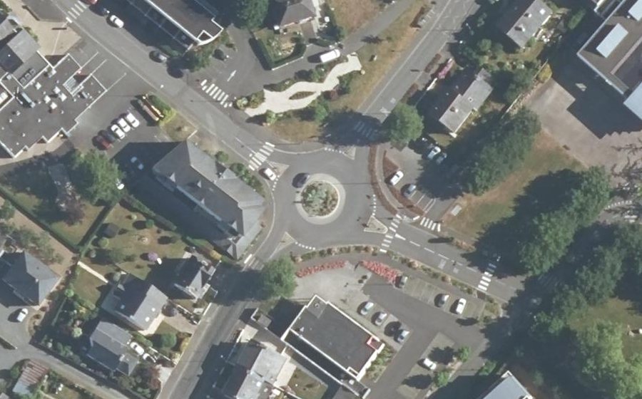 Vue aérienne du Rond-Point du Grimolet