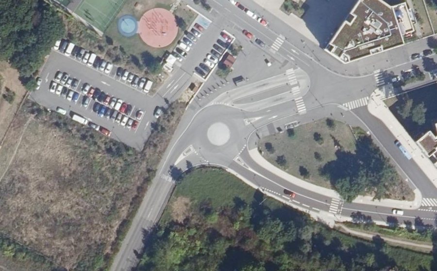 Vue aérienne du Rue de Migneaux