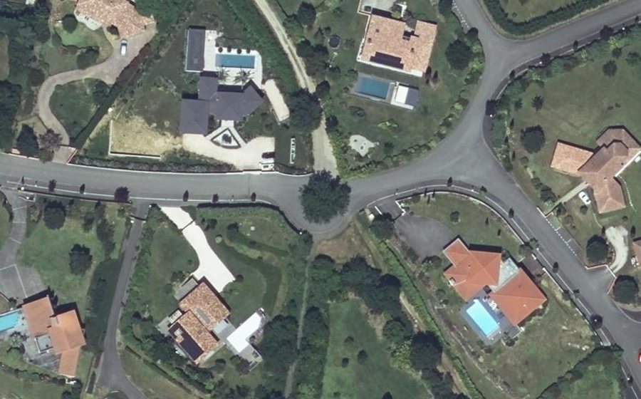 Vue aérienne du Rue des Potiers