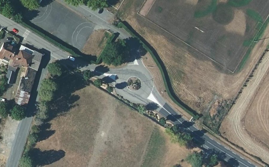 Vue aérienne du Avenue du Stade