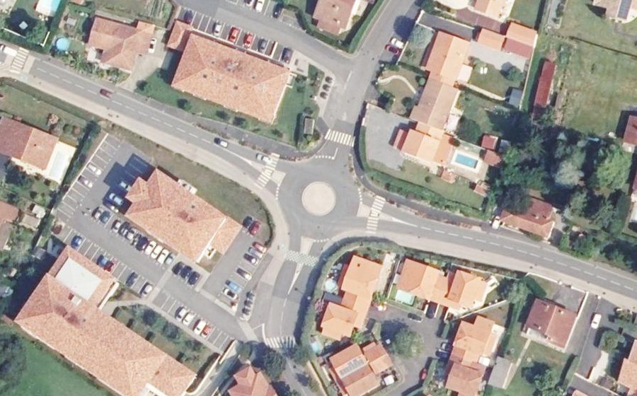 Vue aérienne du Route Océane
