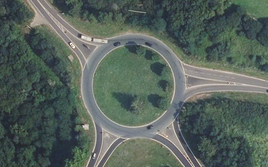 Vue aérienne du Rond-point anonyme n°88901321