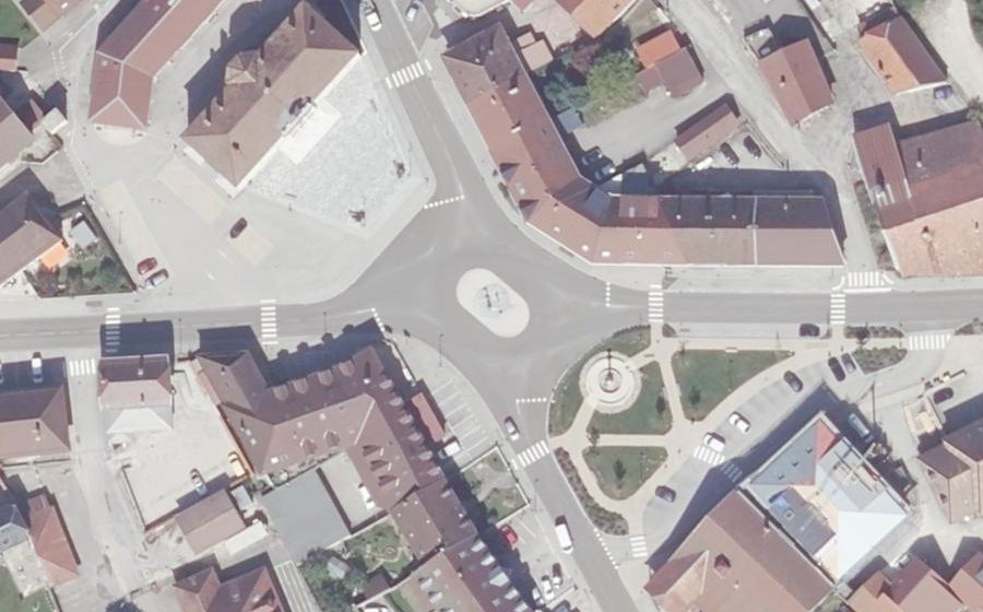 Vue aérienne de la Place de Verdun