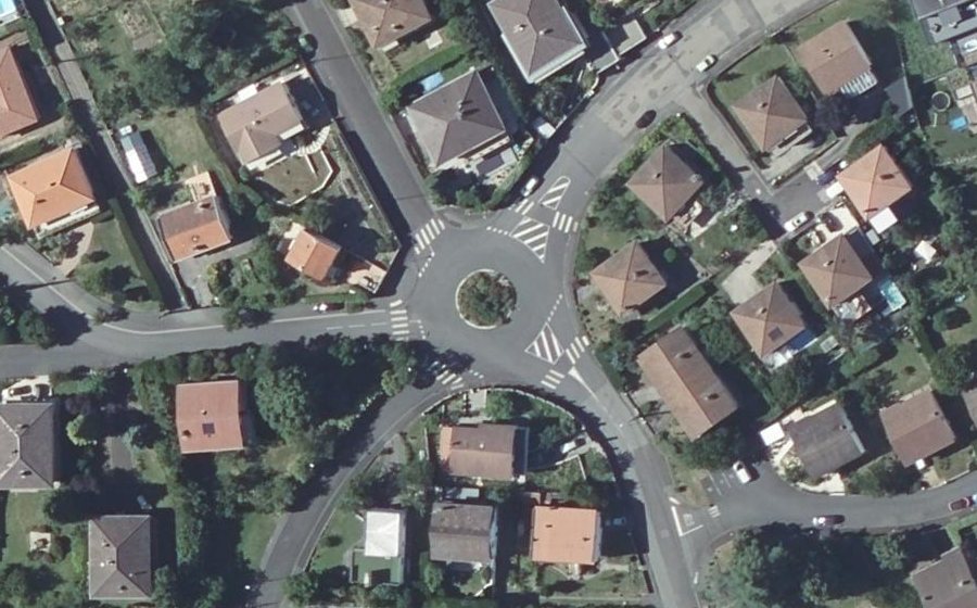 Vue aérienne du Rue du Clos Perret