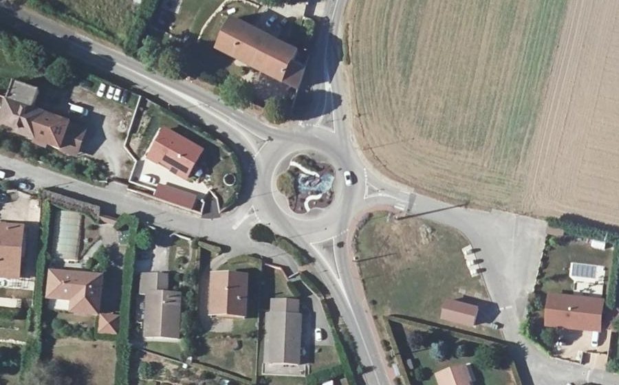 Vue aérienne du Croix Blanche