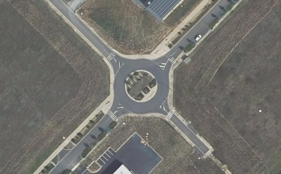 Vue aérienne du Rue Terre des Brosses