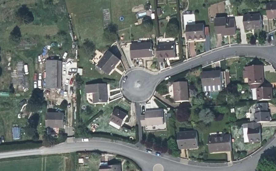 Vue aérienne du Allée des Sources