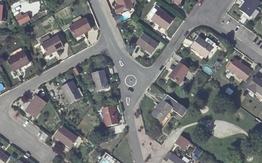 Vue aérienne du Rue de la Chevrière