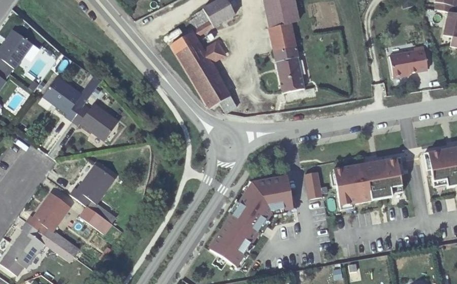 Vue aérienne du Rond-Point de la Lisière
