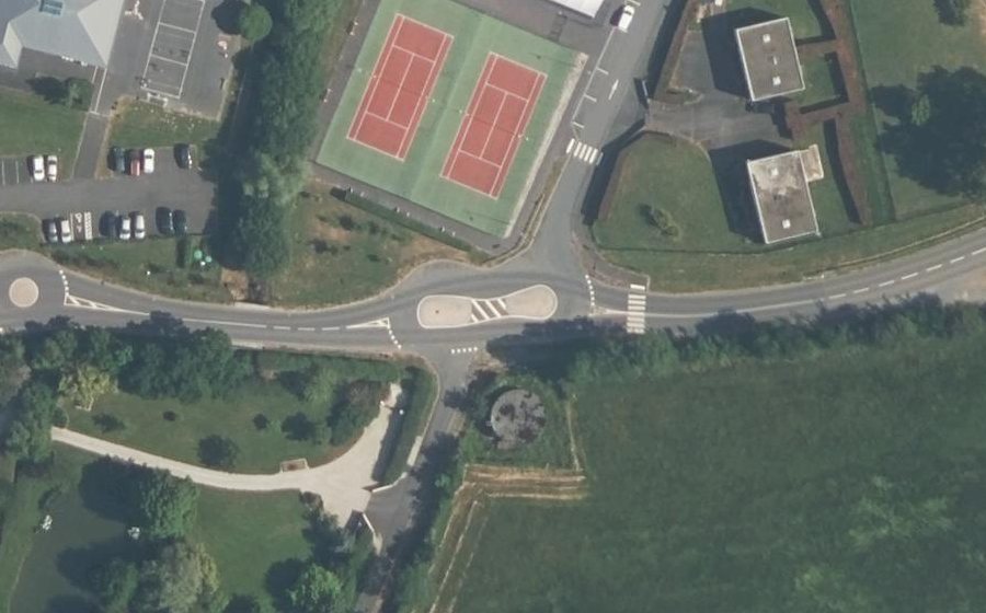 Vue aérienne du Route de Tournières