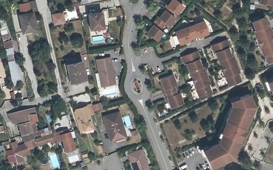 Vue aérienne du Rue des Thermes