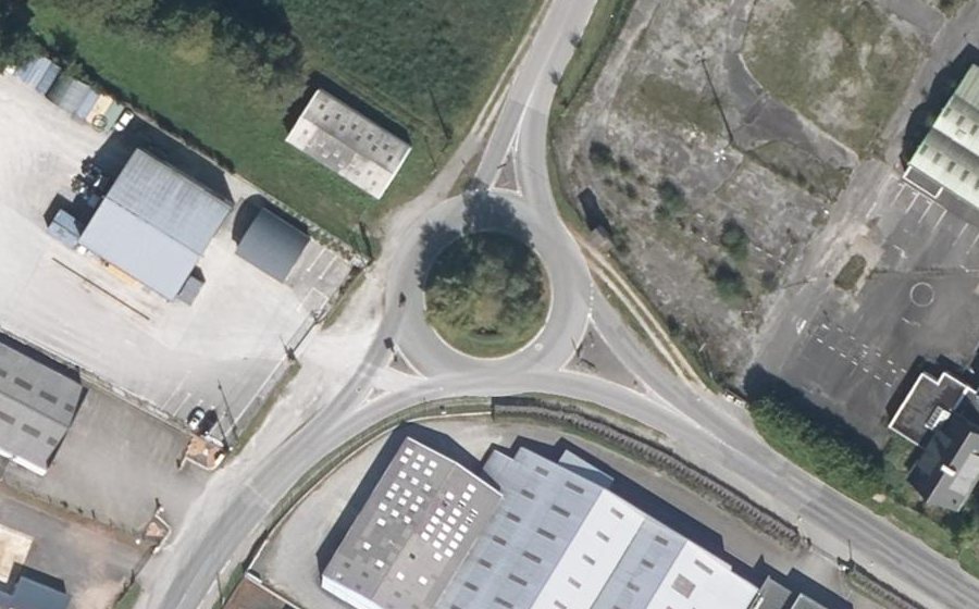 Vue aérienne du Giratoire des Genêts