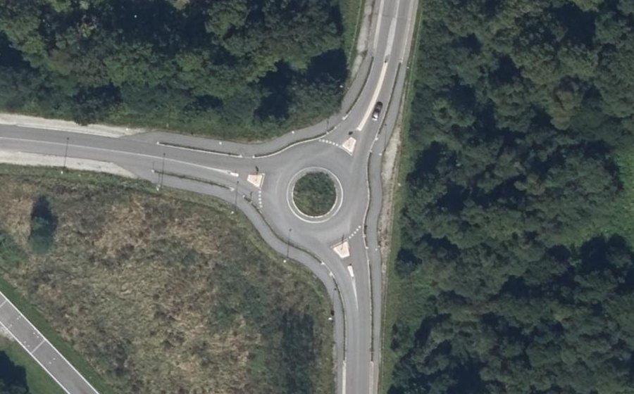 Vue aérienne du Giratoire du Bilaire