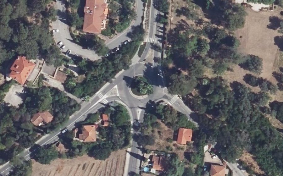 Vue aérienne du Rond-Point des Médailles Militaires