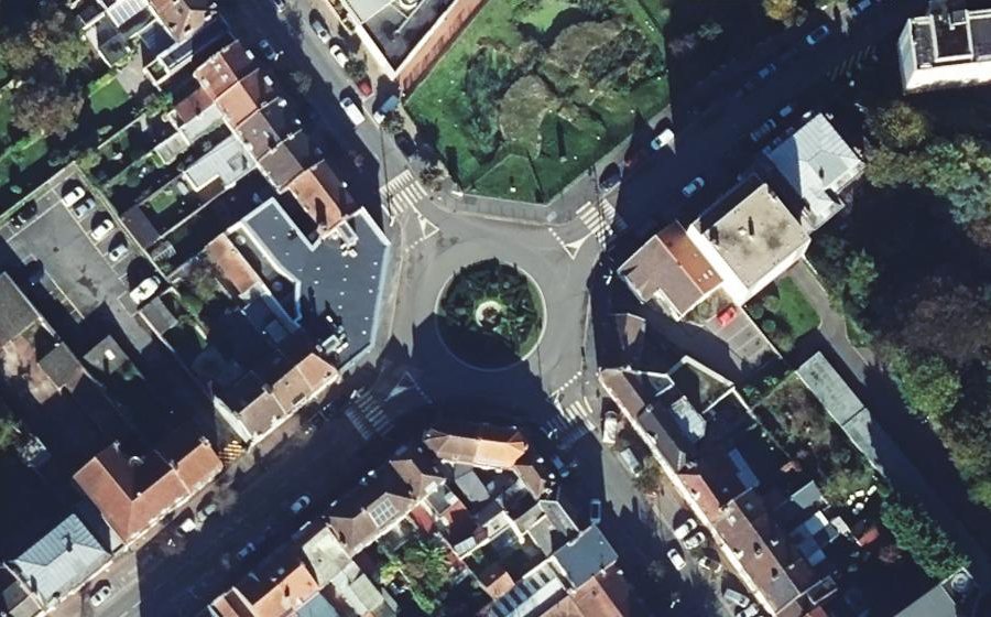 Vue aérienne du Place Alexandre-Morel