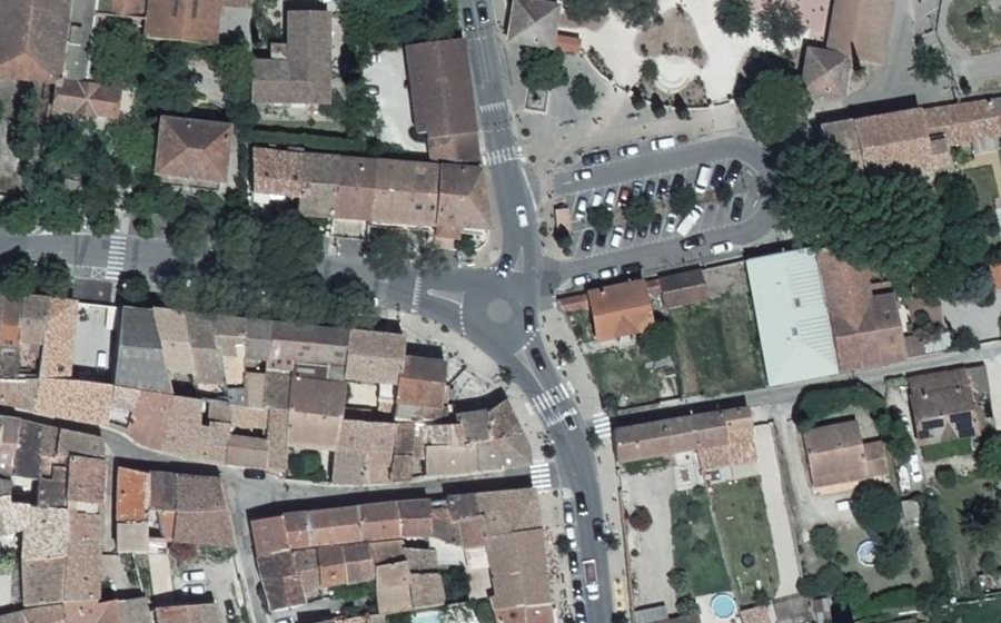 Vue aérienne du Boulevard de Verdun
